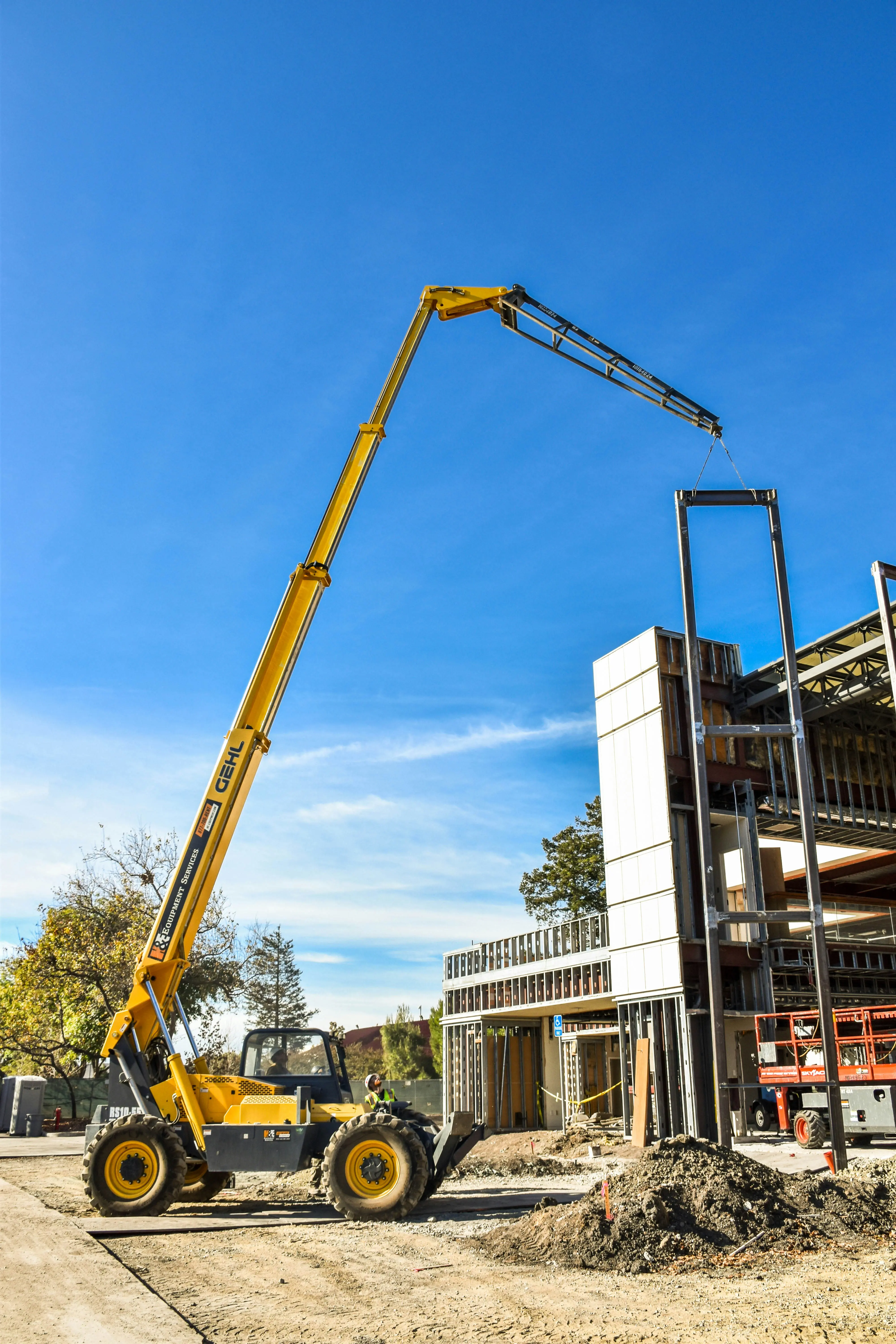 Crane at Construction Site